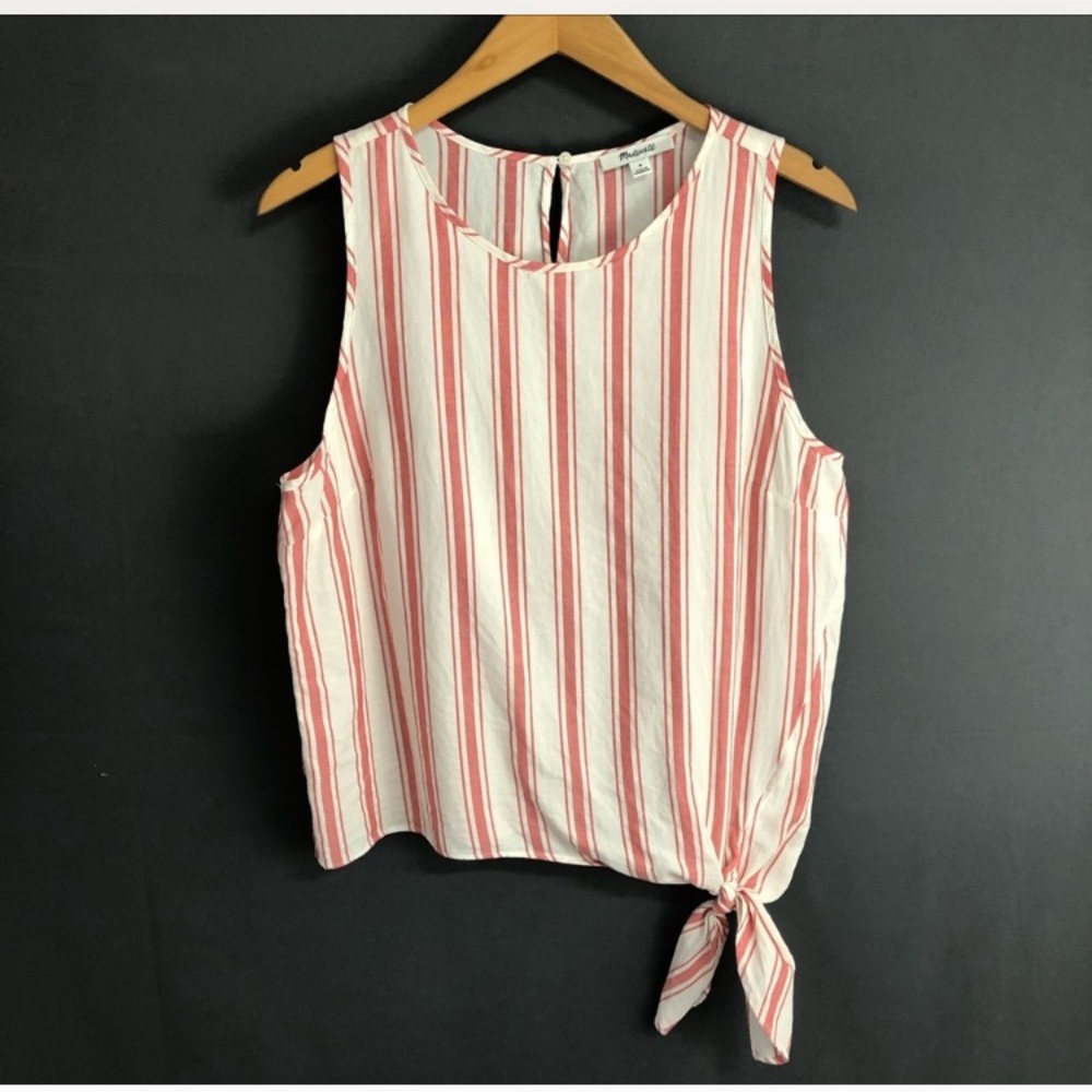 Madewell Striped Side Tie Tank